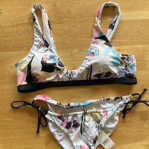 Bikini Lab Watercolor Floral Coordinated Two Piece